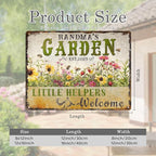 Custom Sign, Personalized Metal Signs, Customize for Office, Business, Workplace, Office, Home, Delivery Signs, Metal Sign With Your Own Image, Text,Photo, Pets, Kids Art Made in USA (Garden 02)