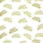 Gold Happy Birthday Confetti for Tables Glitter Birthday Party Table Scatters for Adult/Kids Birthday Anniversary DIY Crafts Party Supplies 100PC