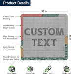 Custom Sign, Custom Street Sign, 11 Font Colors, 13 Font Styles, 4 Hole Options, 22 Sizes, 30x30 Inches, Rust Free DiBound, Fade Resistant, Made in USA by My Sign Center (Fauxsaic 2)