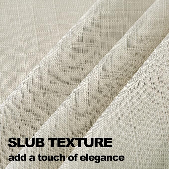 NLMUVW Square Linen Tablecloth 54 Inch Linen Textured Table Cloth Water Resistant Farmhouse Decorative Table Cover for Dining Kitchen Card Cafe, 54 x 54 Inch