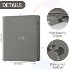 Toploader Binder,Holds 288 Toploaders,9 Pocket Double-Sided Top Loader Binders with Sleeves for 3 x 4'' Toploaders, Card Holder for Trading Cards or Sports Cards (Grey)