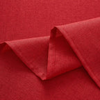 NLMUVW Red Linen Tablecloth Rectangle, Christmas Table Cloth Water Resistant Textured Table Cover for Kitchen Dining Coffee Party, 54 x 120 Inch