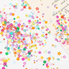 Multicolor Manicure Glitter Confetti 3.6oz/100g, Mixed Shapes Size 2-10mm for Party Decoration, DIY Crafts, Premium Nail Art Etc