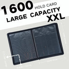 1600+ Pockets Trading Card Binder, 16-Pocket Card Ablum Compatible with MTG,Sports Cards & Other Standard Size Trading Card (WHITE)
