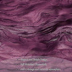 Cheesecloth Table Runner 10FT (35x120 Inch) - 10 Pack Dusty Purple Boho Gauze Fabric Cheese Cloth Table Runner Rustic Sheer Table Runners Cheesecloth for Wedding, Bridal Shower, Birthday Party Decor