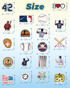 100 Pcs Sport Stickers for Kids, Baseball Water Bottle Stickers, Vinyl Waterproof Laptop Sticker for Water Bottle, Bulk Sticker Packs for Boys Kids Classroom Prizes for Elementary Students