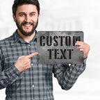 Custom Sign, Custom Street Sign, 11 Font Colors, 13 Font Styles, 4 Hole Options, 22 Sizes, 7x10 Inches, Rust Free DiBound, Fade Resistant, Made in USA by My Sign Center (Grunge Metal)