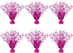 6 Pack Star Table Centerpieces for Party, Birthday Table Decorations for Kids Adults, Party Centerpieces for Tables for Wedding Baby Shower Graduation Holiday Event (Hot Pink)