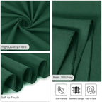 8 Pack Dark Green Round Tablecloth 90 Inch Stain and Wrinkle Resistant Round Hunter Green Table Cloth Reusable and Washable Polyester Fabric for Buffet Wedding Party and Banquet