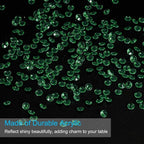 PATIKIL 4000 Pcs Wedding Table Scatter Confetti Crystals 6mm Acrylic Diamonds Vase Fillers Gems for Table Centerpiece Decorations Party Vase Beads, Dark Green