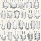 Arme Glass Bud Vase Set of 60 Pcs, Small Clear Glass Bud Vases in Bulk for Flowers, Rustic Wedding Centerpieces and Vintage Decorations, Perfect for Home, Table and Events with Elegant Design