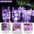 12 Pack Fairy Lights Battery Operated String Lights，7FT 20LED Waterproof Silver Wire Christmas Lights Outdoor,Firefly Mini Lights for Bedroom Party Birthday Wedding Home Decor