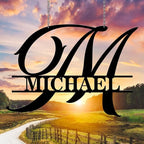 Custom Signs Outdoor Metal, Personalized Name Sign, Family Last Name Sign Home Decor, Initial Monogram Wall Metal Art, Customized Christmas Housewarming Wedding Gifts