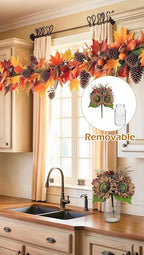 Silk Sunflowers Artificial Flowers with Mason Jar Centerpiece for Table Brown Fall Flowers in Vase Small Fall Floral Arrangement with Vase Thanksgiving Centerpiece for Dining Room Table Autumn Decor