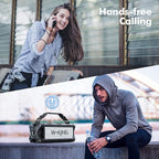 W-KING 90W Peak 50W RMS Powerful Bluetooth Speaker - IPX6 Waterproof, Large Outdoor Portable Wireless Deep Bass, 40H Playtime, Power Bank, TF-Card, AUX, NFC, EQ
