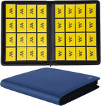 Premium 1000+ Pockets Card Binder,16 Pockets Trading Card Binder Ringless Side Loading Trading Card Album Folder for TCG -Blue