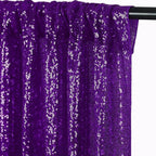JYFLZQ Purple Sequin Backdrop Curtains 6ft x 8ft 1 Panel Glitter Photo Booth Backdrops Sparkly Photography Background Drapes for Parties Wedding Bridal Showers