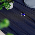 MDS 25 Pack 10ft Chiffon Table Runner 29 x 120 Inches Sheer Wedding Runner Romantic Rustic Table Runner for Wedding Decorations, Birthday Parties, Bridal Shower Party Arch Decor - Navy Blue