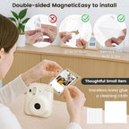DomeStar Magnetic Acrylic Picture Frame 2.4 x 3.5 Inch, 8 Pack Double-Sided Holder for Refrigerator, Locker, or Metal Cabinet, Fits Instant Photo, Mini Film, Retro Camera, Notes & Pictures