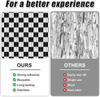 Crosize 2 Pack 3.3 x 9.9 ft Black & White Foil Fringe Curtains Party Decorations, Black & White Tinsel Curtain Backdrop for Parties, Door Streamers, Glitter Streamer Backdrop for Birthday Decoration