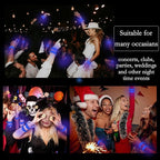 100 Pcs LED Bracelets Sound Activated with Flashing LED Strobe Music Control Light Up Bracelets for Rave, Game Prizes, Birthday Party Favor,Valentine's Day gift