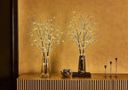 Fudios Lighted Brown Branches with Timer 32 in 100 LED for Vases Battery Operated, Artificial Willow Branch Twigs with Warm White Lights for Christmas Holiday Party Decor