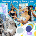 RYKOMO 10000 Pieces 1 Inch Round Tissue Paper 3.5oz Table Confetti Dots Blue Round Tissue Confetti for Craft DIY Scrapbooking Birthday Party Festival