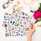 Cute Penguin Stickers 720 Counts Waterproof Cartoon Penguin Animal Decal Sticker Party Gifts Goodie Bags Decor Reward Birthday Party Favors Water Bottle Laptop Adhesive Sticker Invitation Decor