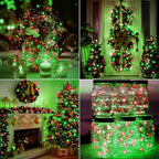 btfarm 12 Pack Fairy Lights Battery Operated [3 Modes], 7ft 20 Led Twinkle Lights String Lights Waterproof Bulk Small Mini Silver Wire for Christmas Mason Jars Wedding Table Centerpiece, Red Green