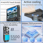 RG406V Handheld Game Console Preloaded Games RG 406V 4-inch IPS Multi-touch Screen Retro Game Console 128G UFS2.2 Android 13 Retro Emulator RG406V 5500mAh Battery 1080p DP Output WIFI Bluetooth Black