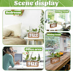 Glass Plant Propagation Station with 5 Test Tubes Colorful Planter Vase Birthday Gifts for Women in Wooden Stand