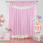 Sugargirl Matte Pink Sequin Backdrop Curtain 2 Panels 2FTx8FT Glitter Pink Background Drapes Sparkle Photography Backdrop for Party Wedding Birthday Wall Decoration