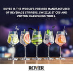 Coffee and Cocktail Stirrers, Reusable Plastic Drink Stirrer Sticks, 100 Ball Head Swizzle Sticks, Use as a Cocktail Garnish or Cake Pop Stick, and Restaurant Supplies, 6 inch (Glitter Gold)