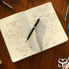 SETTINI® Lined Journal - Sleek Teal Journal for Writing Gift Set - Hardcover Vegan Leather, Includes Luxury Pen in a Unique Pen Holder, 192 Pages, 6 x 8.5 inches, Birthday Gift