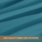 sancua Square Tablecloths 70x70 Inch, 2 Pack - Teal Fabric Table Cloth for Square or Round Tables, Washable Polyester Table Cover for Outdoor Party, Birthday, Decorative Display Tables