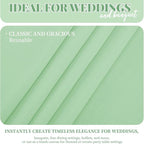 12 Pack 60 x 126 Inch Rectangle Tablecloth Sage Green Polyester Tablecloth for 8 Ft Rectangle Tables, Washable Fabric Table Cloth for Wedding Dining Table Buffet Parties Camping