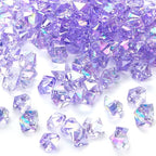 DomeStar 150PCS Purple Fake Ice, Fake Diamonds Sparkling Plastic Gems Vase Fillers for Centerpieces Wedding Party Decoration Table Scatter Display