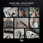 Wordsworth & Black Fountain Pen Gift Set, Includes Ink Bottle, 6 Ink Cartridges, Refill Converter, 4 Replacement Nibs, Premium Package, Journaling, Calligraphy, Smooth Writing Pens [Silver Gold]