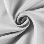 Efavormart Round Tablecloth, 108 Inch Stain & Wrinkle Resistant Washable Table Cloth, Decorative Polyester Fabric Table Cover for Banquet, Wedding, Dining- Silver