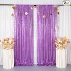 ShiDianYi Sequin Backdrop Lavender 2 Panels 4Ft x 10Ft | Add Shimmer and Shine to Your Photography, Baby Shower, and Wedding Decor
