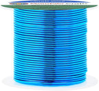 Mandala Crafts 16 Gauge Anodized Aluminum Craft Wire for Jewelry Making - 100 FT Colored Flexible Bondi Blue Wire - Bendable for Bonsai Armature Crafting Sculpting
