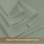 sancua Square Tablecloths 54x54 Inch, 2 Pack - Sage Green Fabric Table Cloth for Square or Round Tables, Washable Polyester Table Cover for Dinner, Holiday Party, Decorative Display Tables