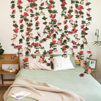 10 Pcs 82FT Flower Garland, Artificial Rose Garland Flowers Plants Fake Flower Hanging Rose Ivy, Birthday Party Valentine's Day Wedding Wall Arch Decor