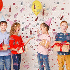 VHUWE Happy Birthday Confetti, 1.6 oz Rose Gold Silver Cake Balloon Star Goblet Bottle Glitter Confetti for Happy Birthday Party Decorations Boys Girls Kids Women Men Birthday Table Decorations