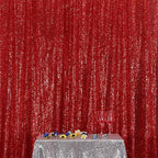 Poise3EHome 20FT x 10FT Sequin Photography Backdrop Curtain for Party Decoration, Red