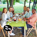 24 Pieces Table Skirting Clips Clear Tablecloth Clips for Indoor Outdoor Events Wedding Meeting Party Picnic Banquet