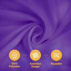 BRILLMAX 6 Pack Purple Tablecloths for 6 Foot Rectangle Tables 60 x 102 Inch - 6ft Rectangular Bulk Linen Polyester Fabric Washable Cloth Cover for Wedding Reception Banquet Birthday Party