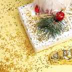 STEFORD 150g Gold Star Confetti, 6mm Glitter Stars Shiny Gold Table Confetti Metallic Sequin Sprinkle Stars for Baby Shower Wedding Christmas Valentine Party Decorations