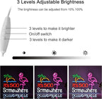 Flamingo Its 5 00 O'clock Somewhere Neon Sign for Wall Décor Dimmable LED Bar Beer Neon Light USB Powered Neon Art Signs