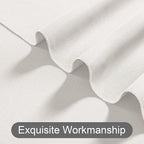 DWCN 10x10 FT Ivory Backdrop Curtains for Parties, Photography Backdrop Drapes with Rod Pockets for Wedding Decorations Stage Birthday Family Gatherings, 2 Panels 5ft x 10ft